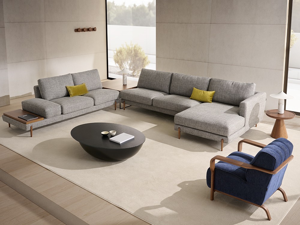 De líneas atemporales y elegantes el sofá Lena puede adaptarse a tu espacio.