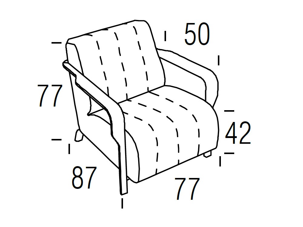 Medidas sillón Royal Beltá Frajumar