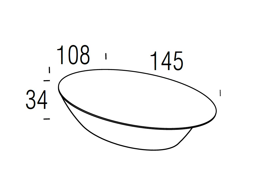 Medidas de la mesa de centro Alfa de Beltá Frajumar