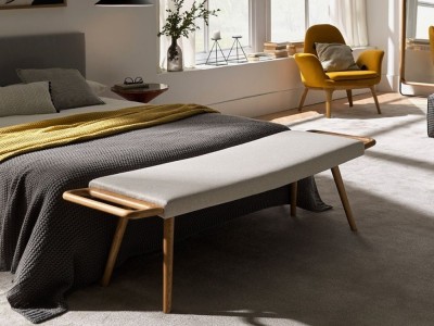 Elegancia con diseño de inspiración nórdica para el pie de cama Brin