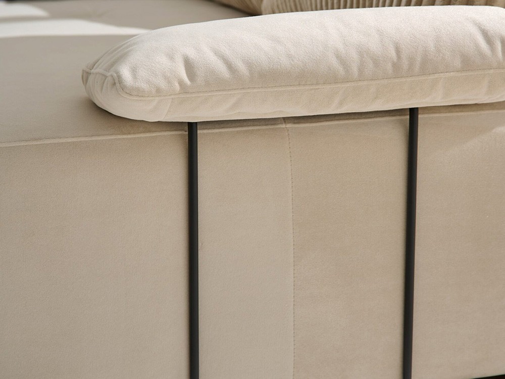 Detalle del brazo reducido del sofá Van Gogh de Acomodel.