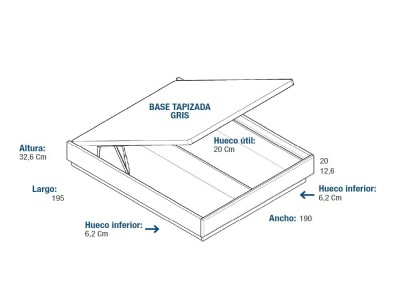 Medidas aro baúl Kori de Vive muebles.