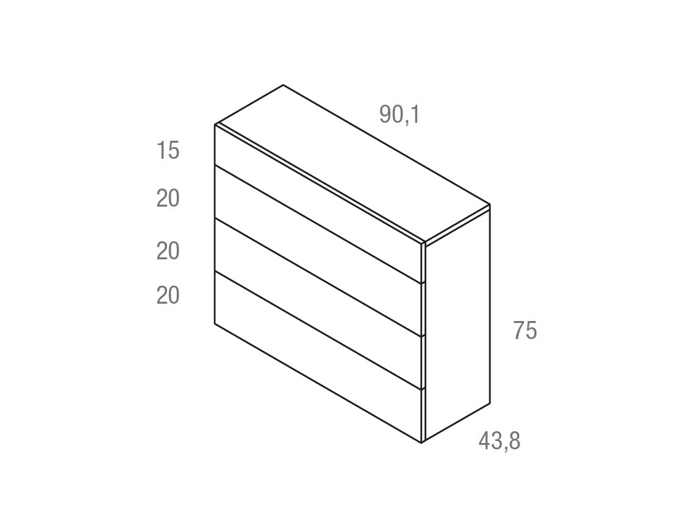 Medidas Cómoda compact de Vive