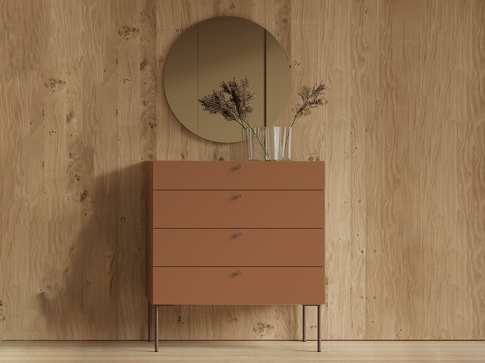 Cómoda compact en laca duna mate Vive