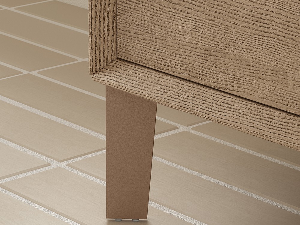 detalle de las patas de metal lacado Vive muebles