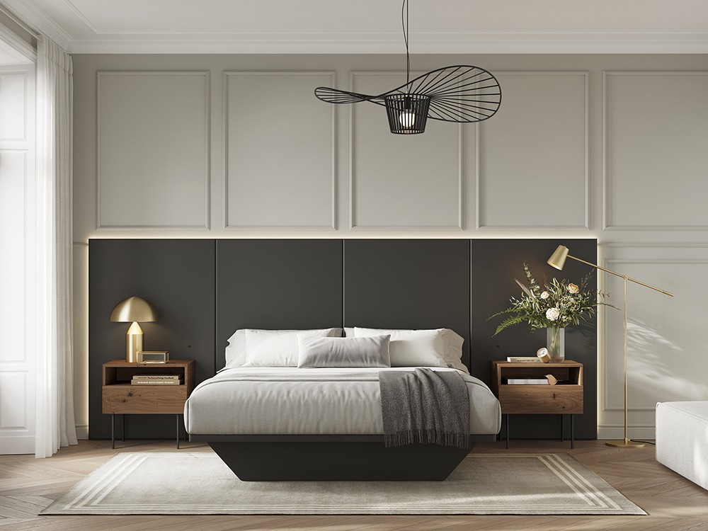 Dormitorio de diseño elegante casa histórica 01 de Vive