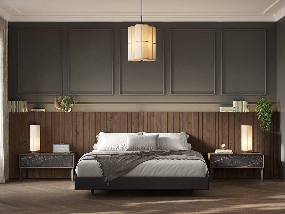 Composición de dormitorio elegante Casa Histórica 02 de Vive muebles