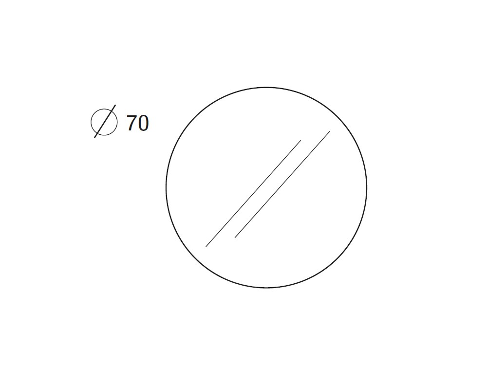 medida espejo redondo vive Ø70cm