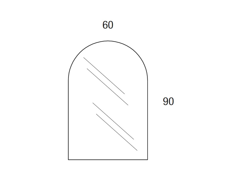 Espejo Arco vertical