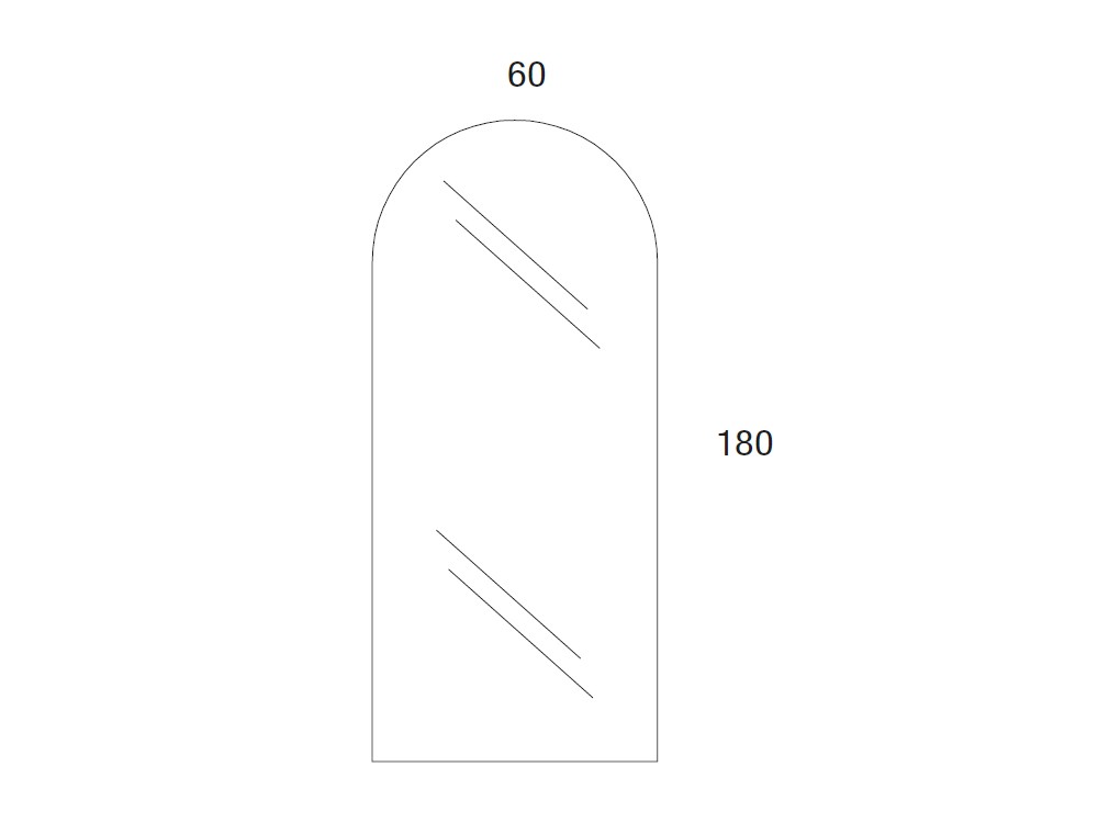Espejo cuerpo Arco vertical