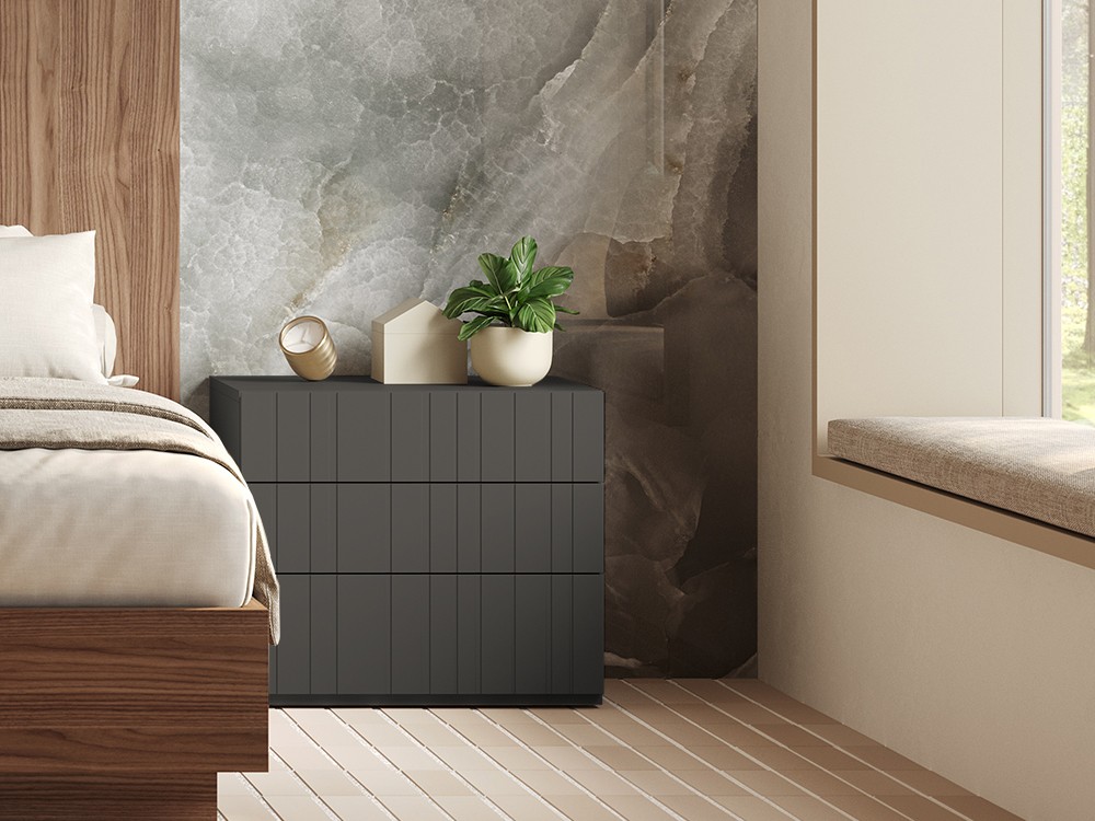 Te mostramos la carta de acabados en laca y chapa natural barnizada de Vive muebles.