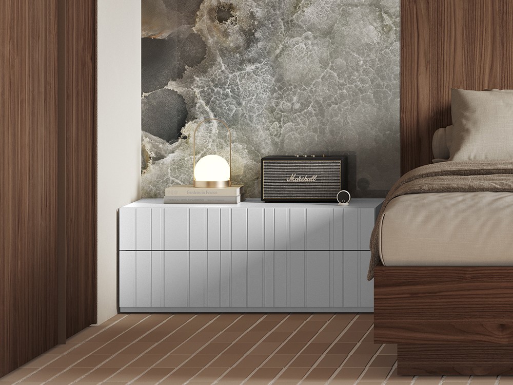 Puedes escoger entre los acabados de Vive muebles el que más te guste para tu mesita Compact