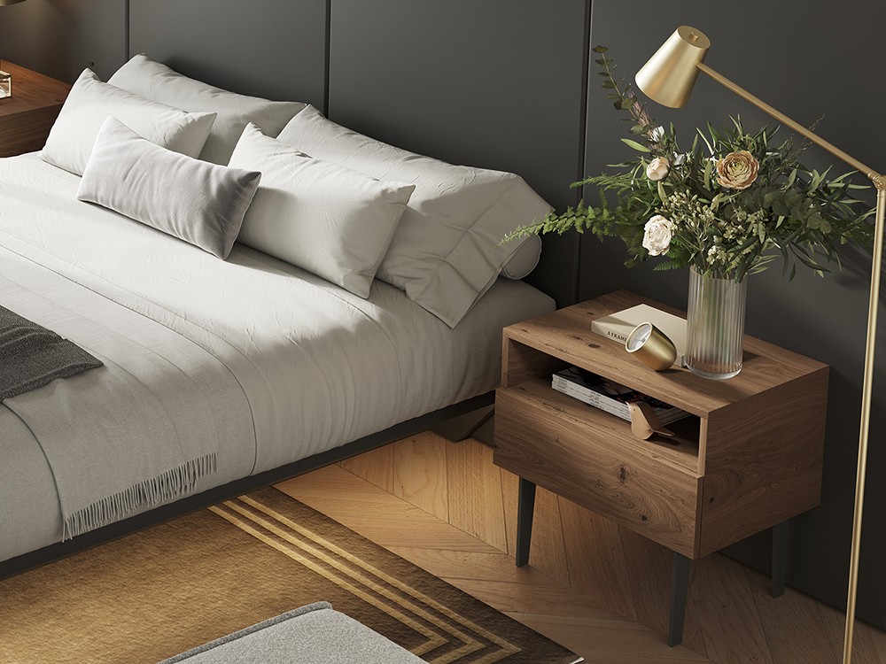 En chapa natural Roble viejo de Vive muebles.