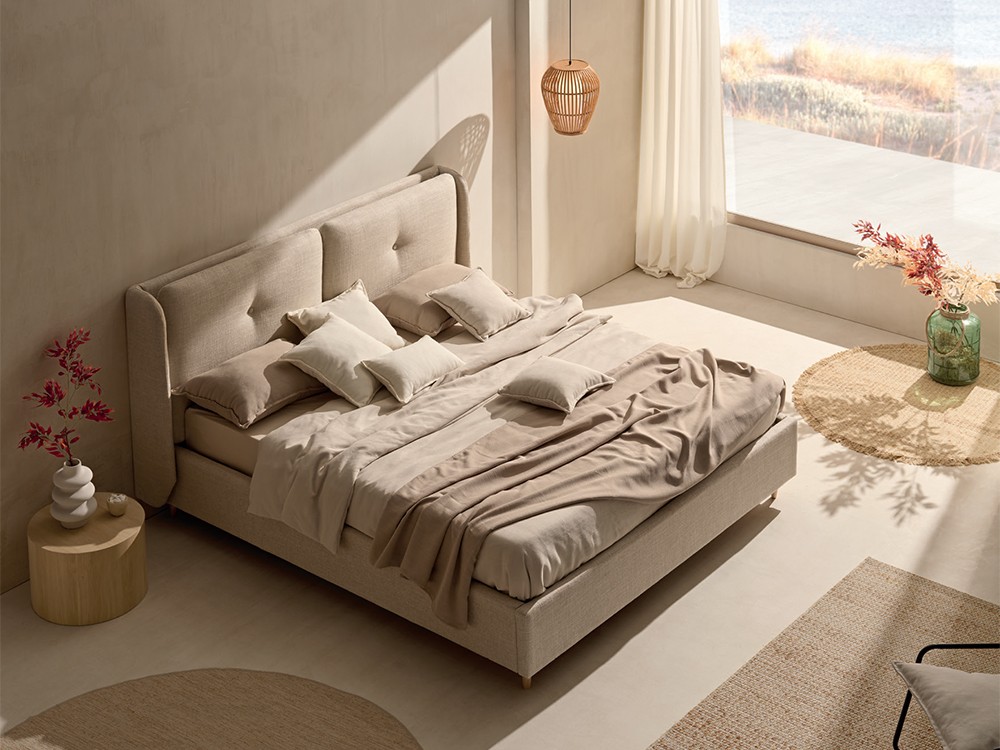 Diseño mediterráneo y líneas relajadas para la cama Damm de Acana