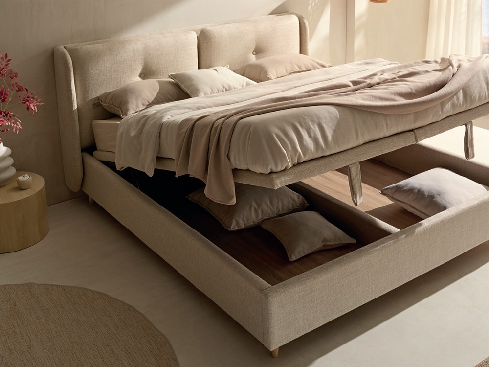 Base con arcón para la cama tapizada Damm de Acana