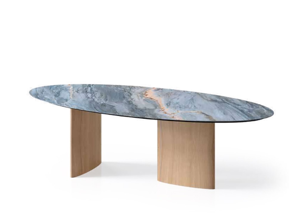 Puedes elegir los acabados de tu mesa fija Olive de Tabula