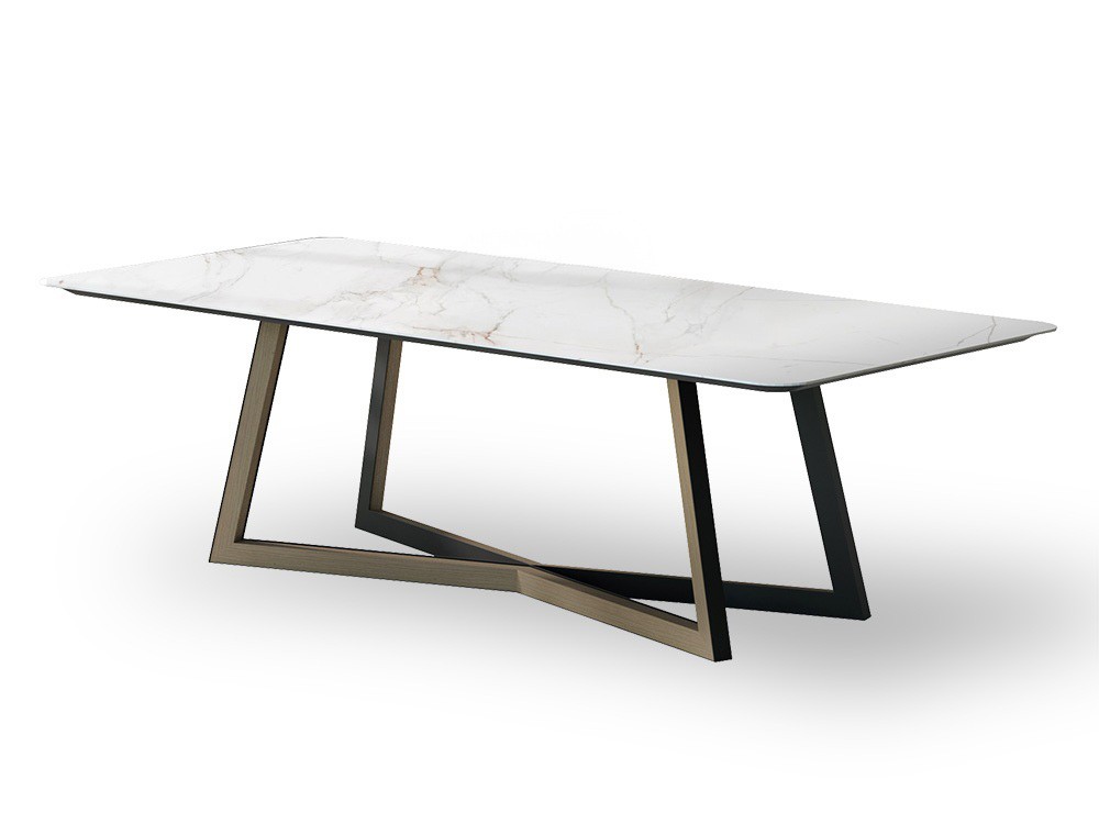 Mesa fija de comedor Mariland porcelánico de Tabula