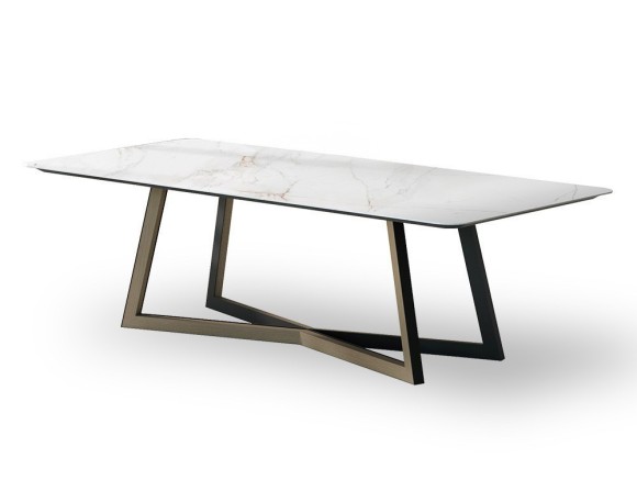Mesa fija de comedor Mariland porcelánico de Tabula