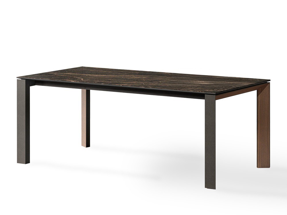 Sobre y extensiones en porcelánico mesa Celia de Tabula