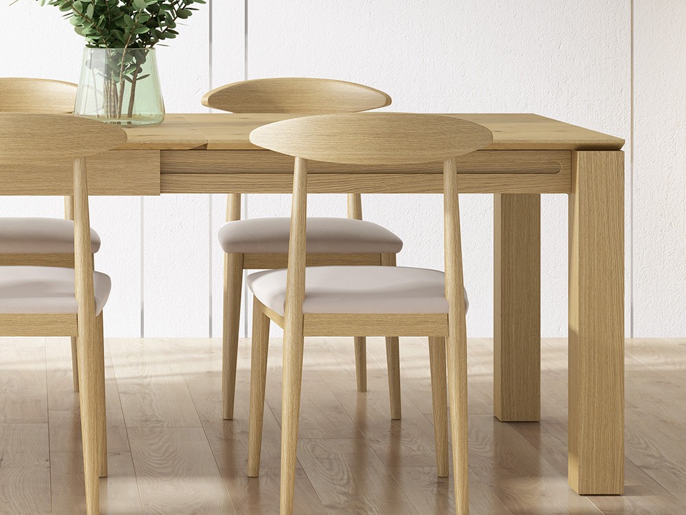 Detalle de la apertura de la mesa extensible Cube de Tabula