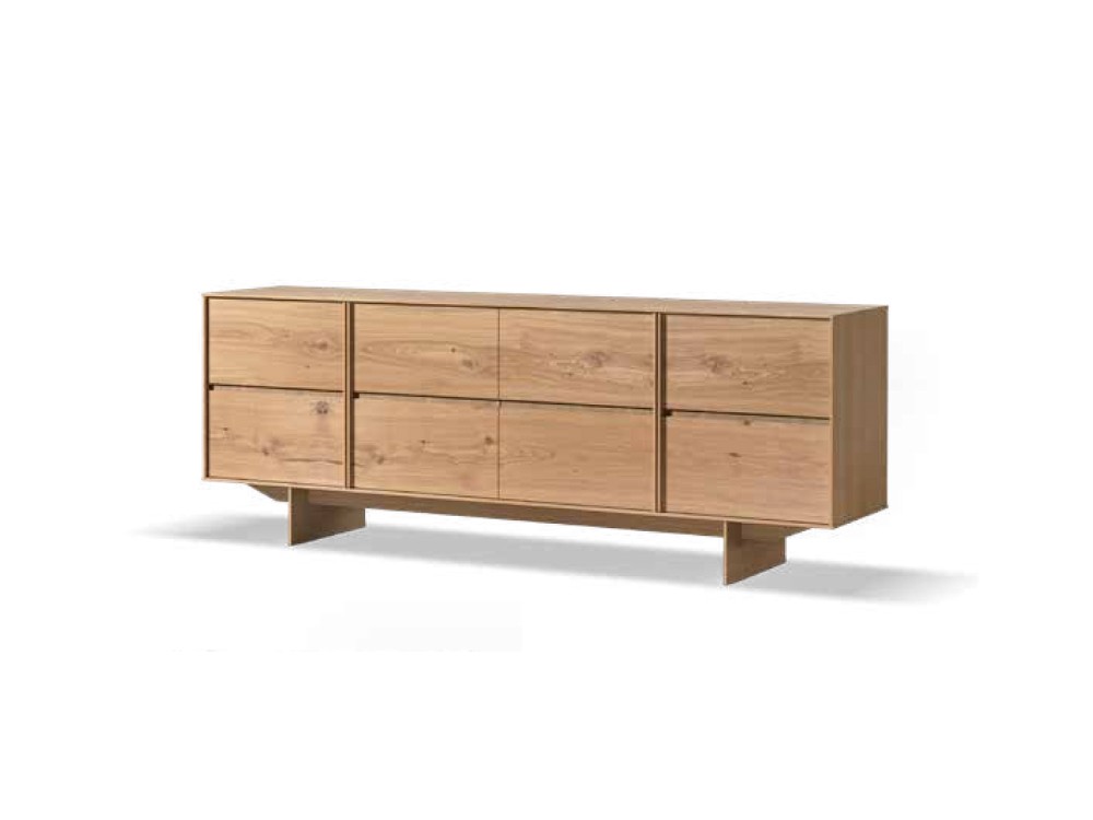 Aparador bajo de fabricación artesanal en chapa natural Khalo de Tabula