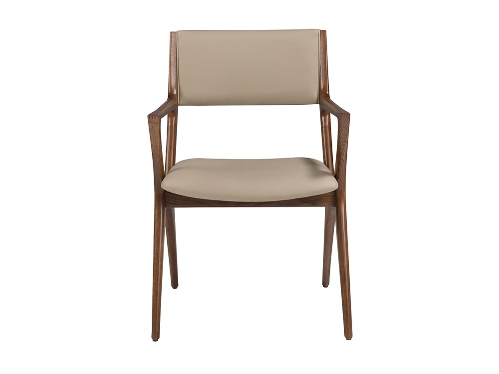 Con asiento y respaldo tapizados en polipiel visón 4199 de Ángel Cerdá