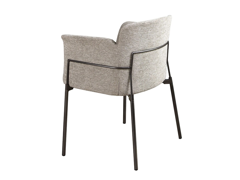 Tapizada en tejido gris 4170 silla de comedor de Ángel Cerdá