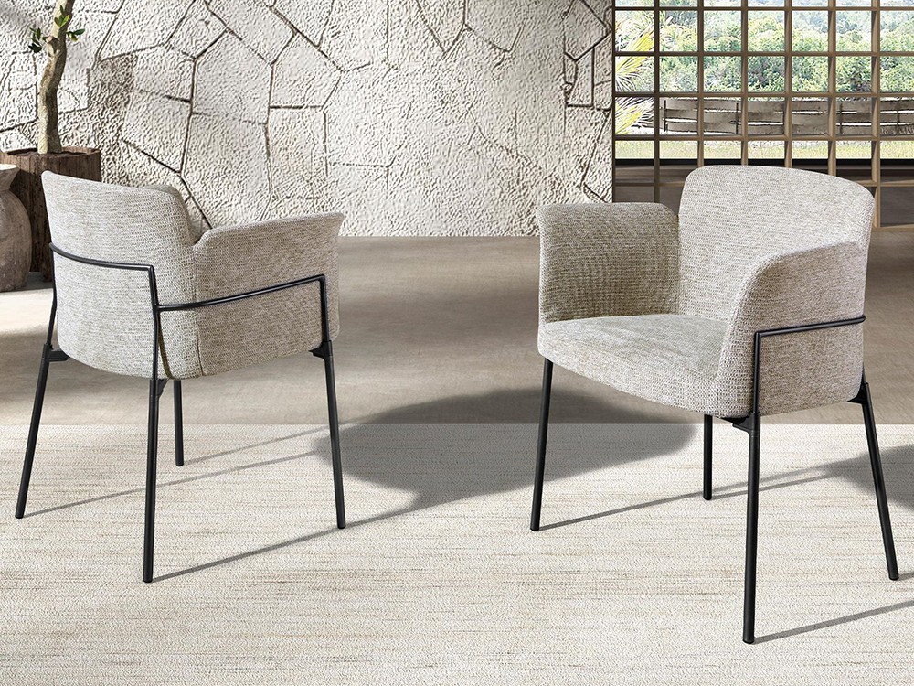 Diseño minimalista de vanguardia para la silla tapizada 4170 de Ángel Cerdá