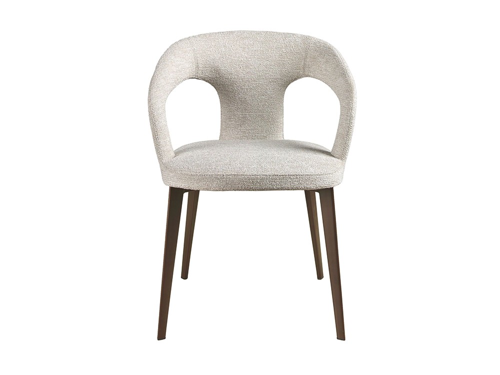 Tapizado en tejido blanco roto, silla 4173 de Ángel Cerdá