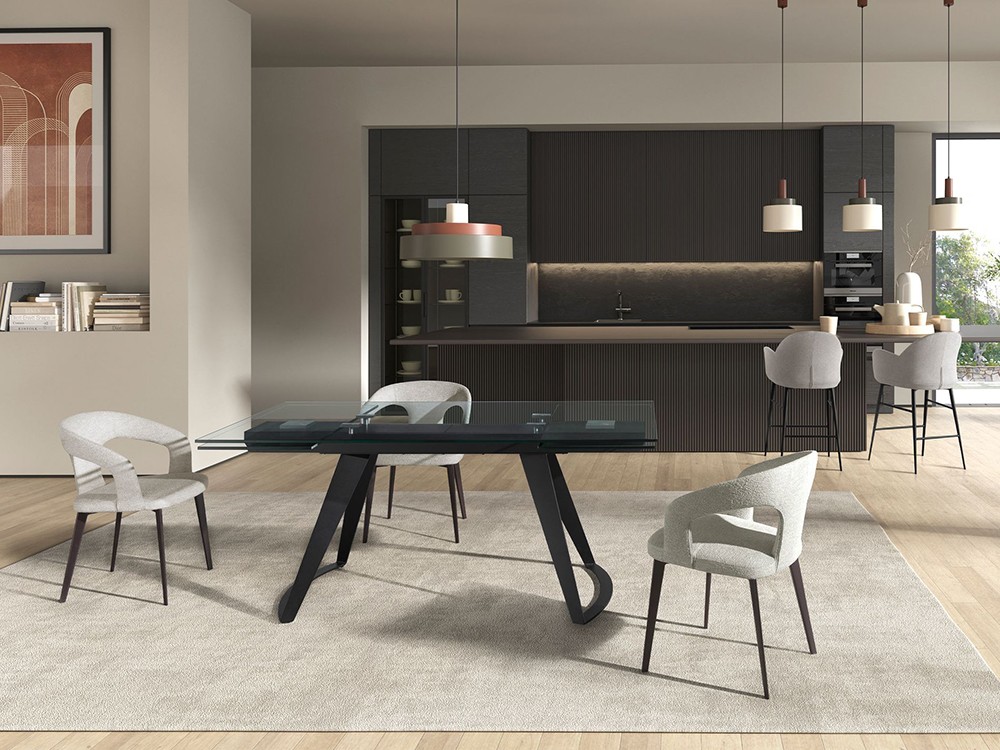 Original diseño para la silla de comedor tapizada 4173 de Ángel Cerdá