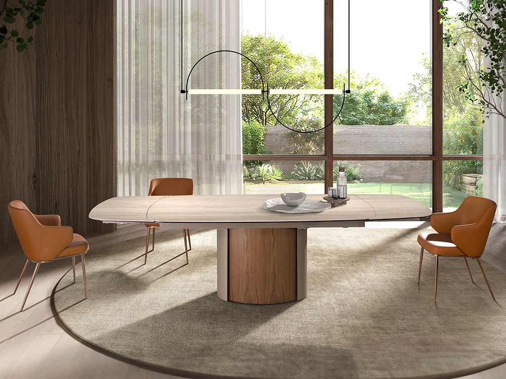 Líneas envolventes y base ligera en el diseño de Ángel Cerdá para la silla de comedor 4162