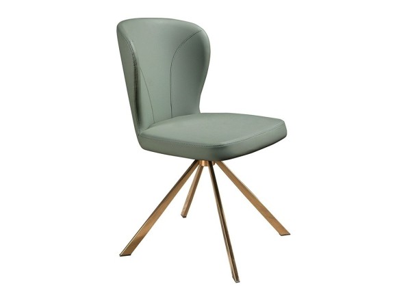 Silla de comedor giratoria tapizada en polipiel 4183 de Ángel Cerdá