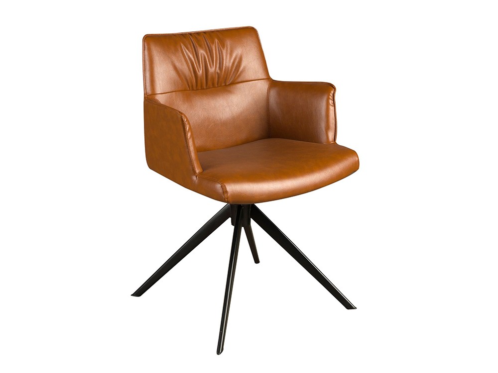 Silla de comedor giratoria tapizada en polipiel 4193 de Ángel Cerdá