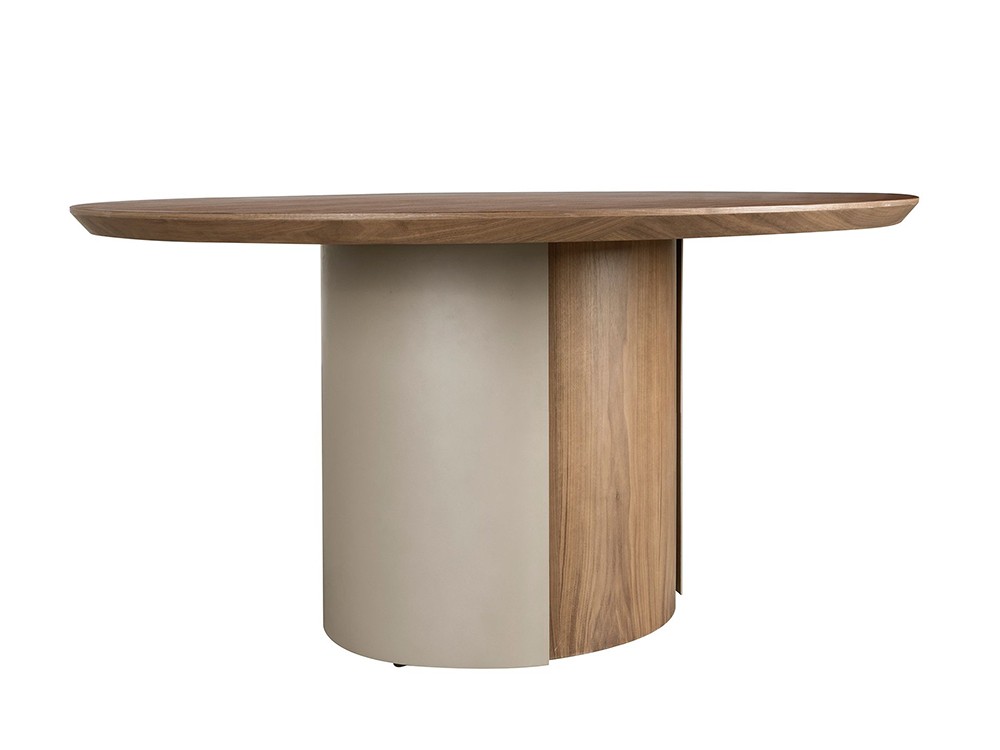 Original diseño que aúna modernidad y robustez, mesa 1163 fija redonda de Ángel Cerdá