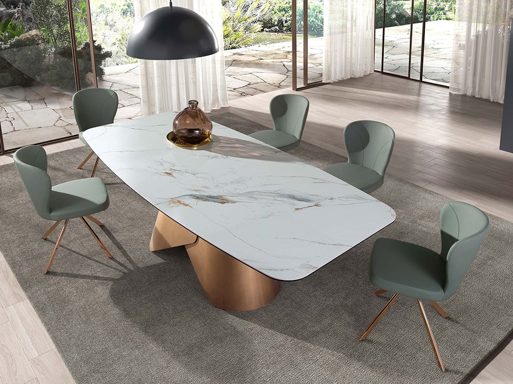 Combina la mesa fija 1172 con otras piezas de la colección de muebles de comedor de Ángel Cerdá