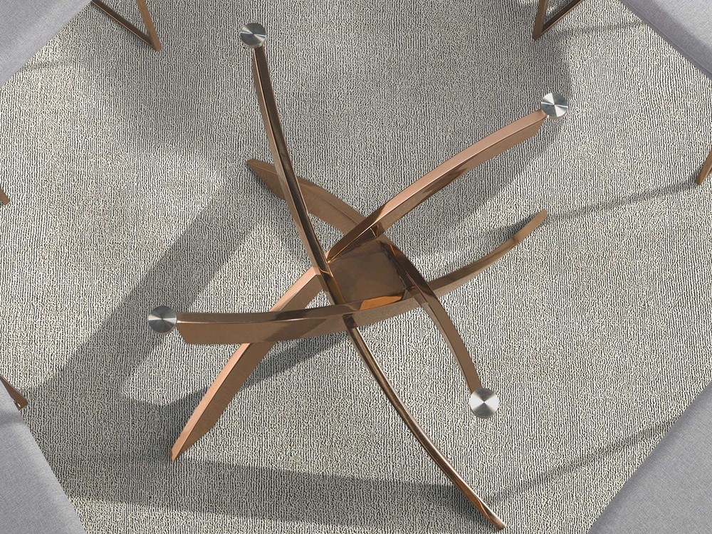 Elegancia y diseño en la mesa 1169 con sobre de cristal templado de Ángel Cerdá