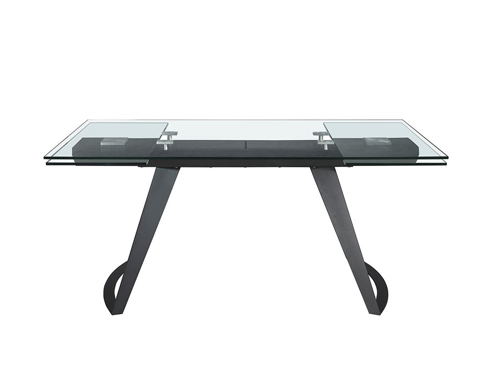 Mesa extensible de cristal templado transparente 180/270cm 1150 de Ángel Cerdá