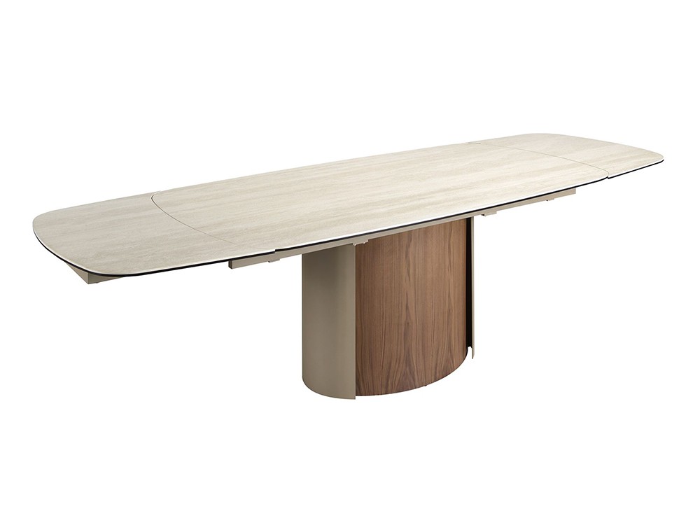 Sobre porcelánico con dos extensiones de 30cm de apertura lateral, mesa 1162 Ángel Cerdá