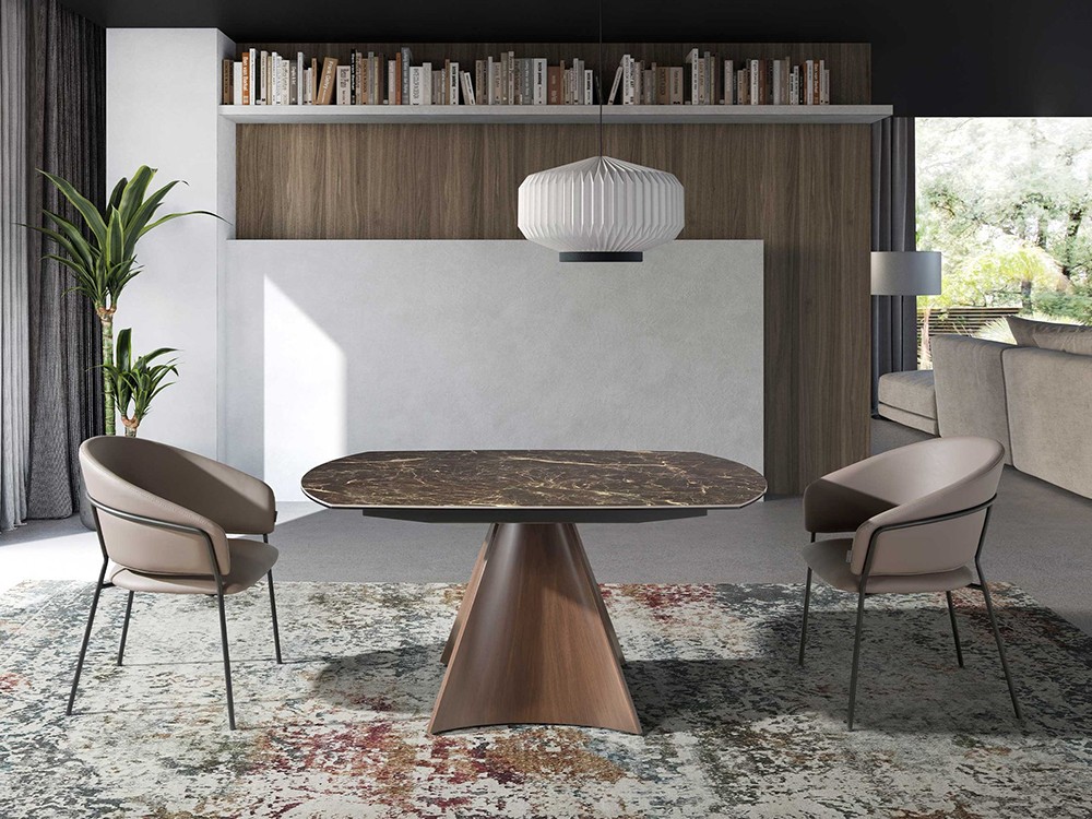 Combina la mesa extensible 1113 de Angel Cerda con otras piezas de su colección de comedor