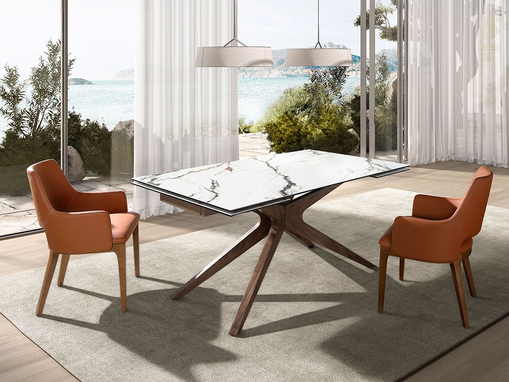 Diseño y elegancia para la mesa extensible 1157 de Ángel Cerdá