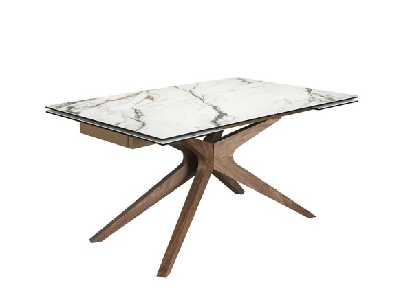 Mesa de comedor extensible con sobre porcelánico 1157 de Ángel Cerdá