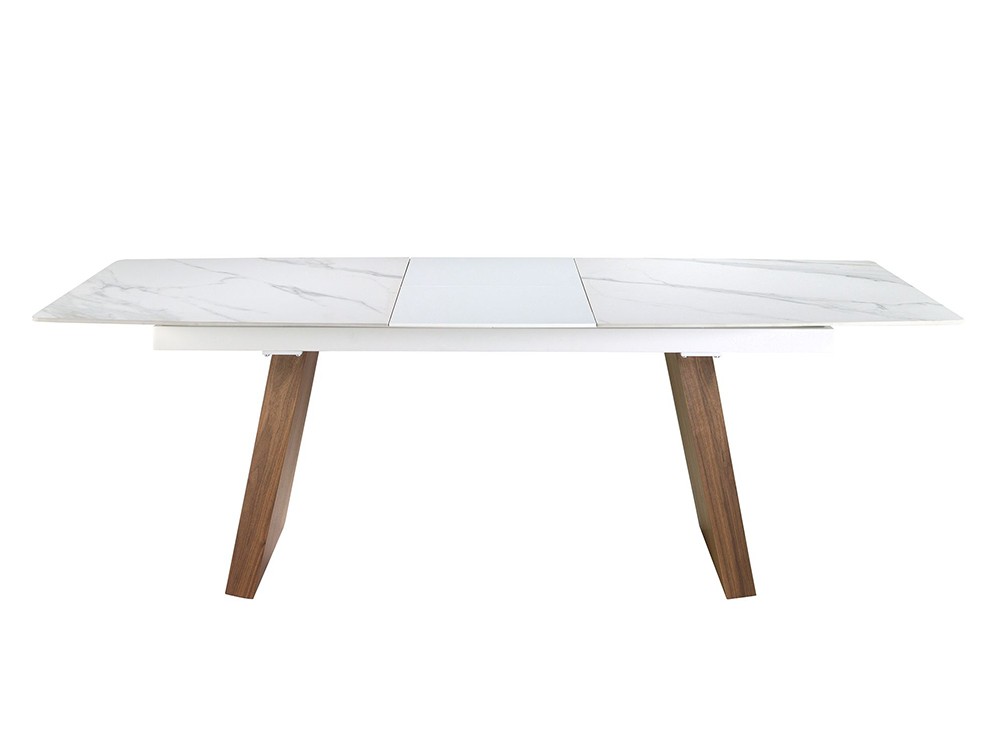 Diseño vanguardista para la mesa de comedor extensible 1134 de porcelánico Ángel Cerdá