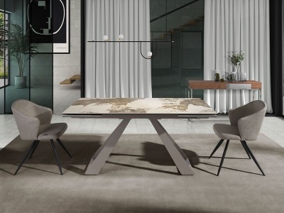 Combina la mesa extensible 1117 de Ángel Cerdá con otras piezas de su colección de muebles de comedor