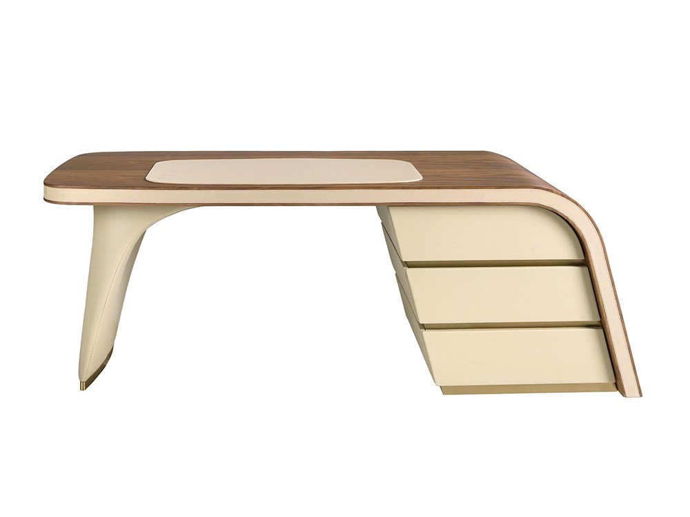 Cajonera con tres cajones push con frentes tapizados en polipiel 3268 de Ángel Cerdá