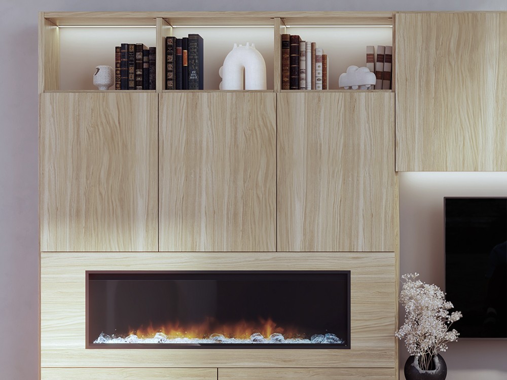 Detalle de la chimenea y la estructura laminada de la composición 822 de Piñero y Cabrero