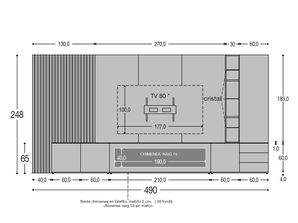 Medidas de la composición 831 de piñero y cabrero