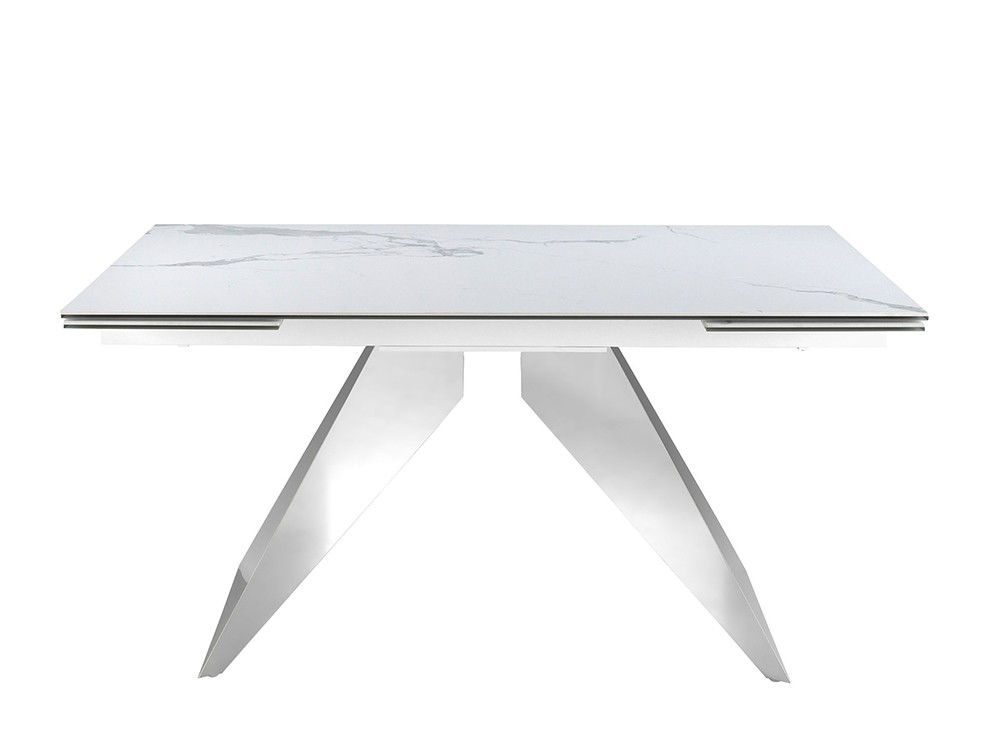 Con base de acero cromado, mesa 1116 de Ángel Cerdá