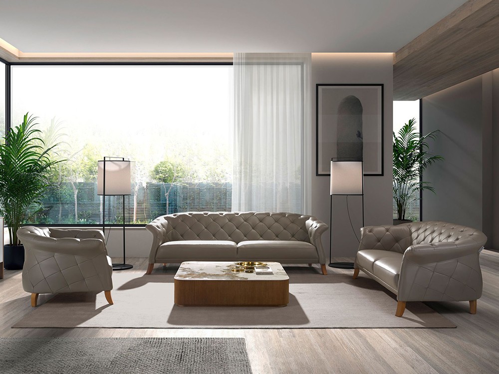 Combina la mesa 2140 con otras piezas de la colección de salón de Ángel Cerdá