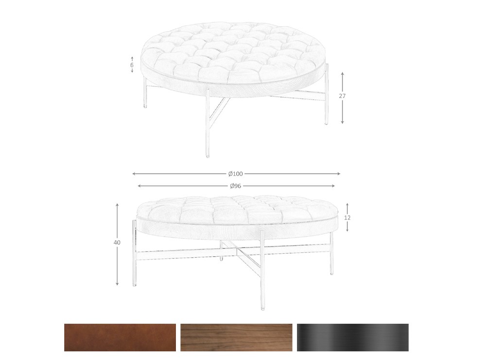 Medidas de la mesa de centro 2147 de Ángel Cerdá