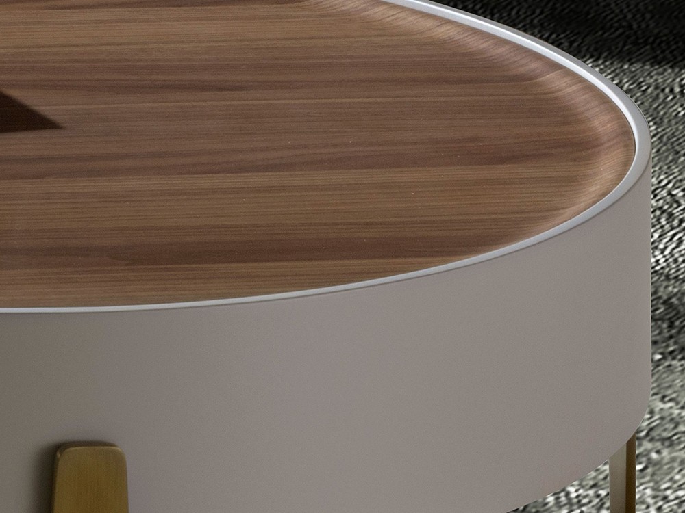 Sobre de chapa de nogal de la mesa 2151 de Ángel Cerdá